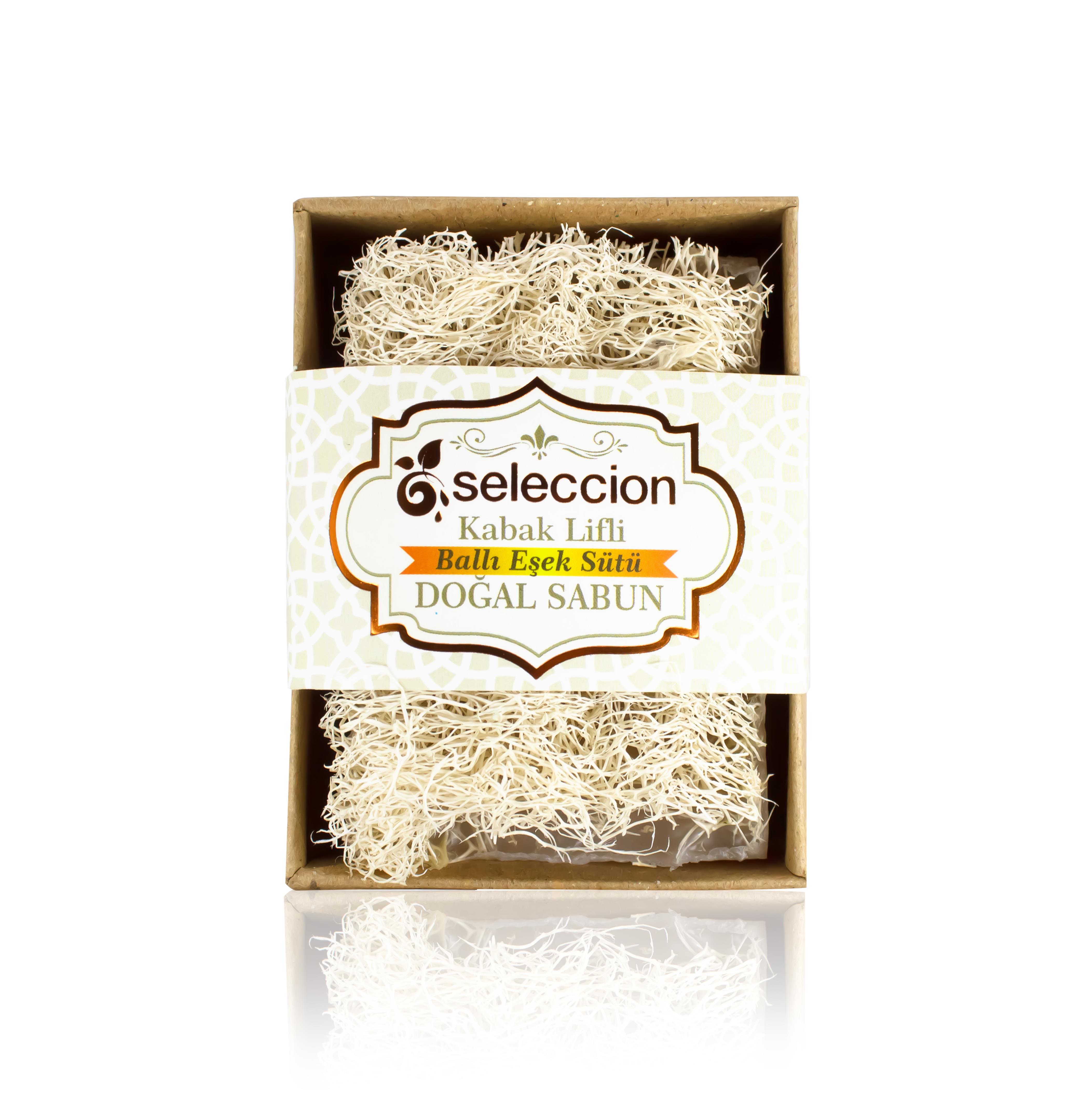 Seleccion NaturelSeleccion Naturel Doğal Kabak Lifli Ballı Eşek Sütü Sabun 120 Gr