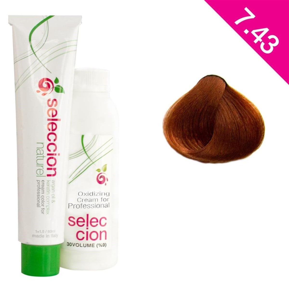 Seleccıon NaturelSeleccion Saç Boyası  60Ml 7.43 Orta Kumral Bakır Dore