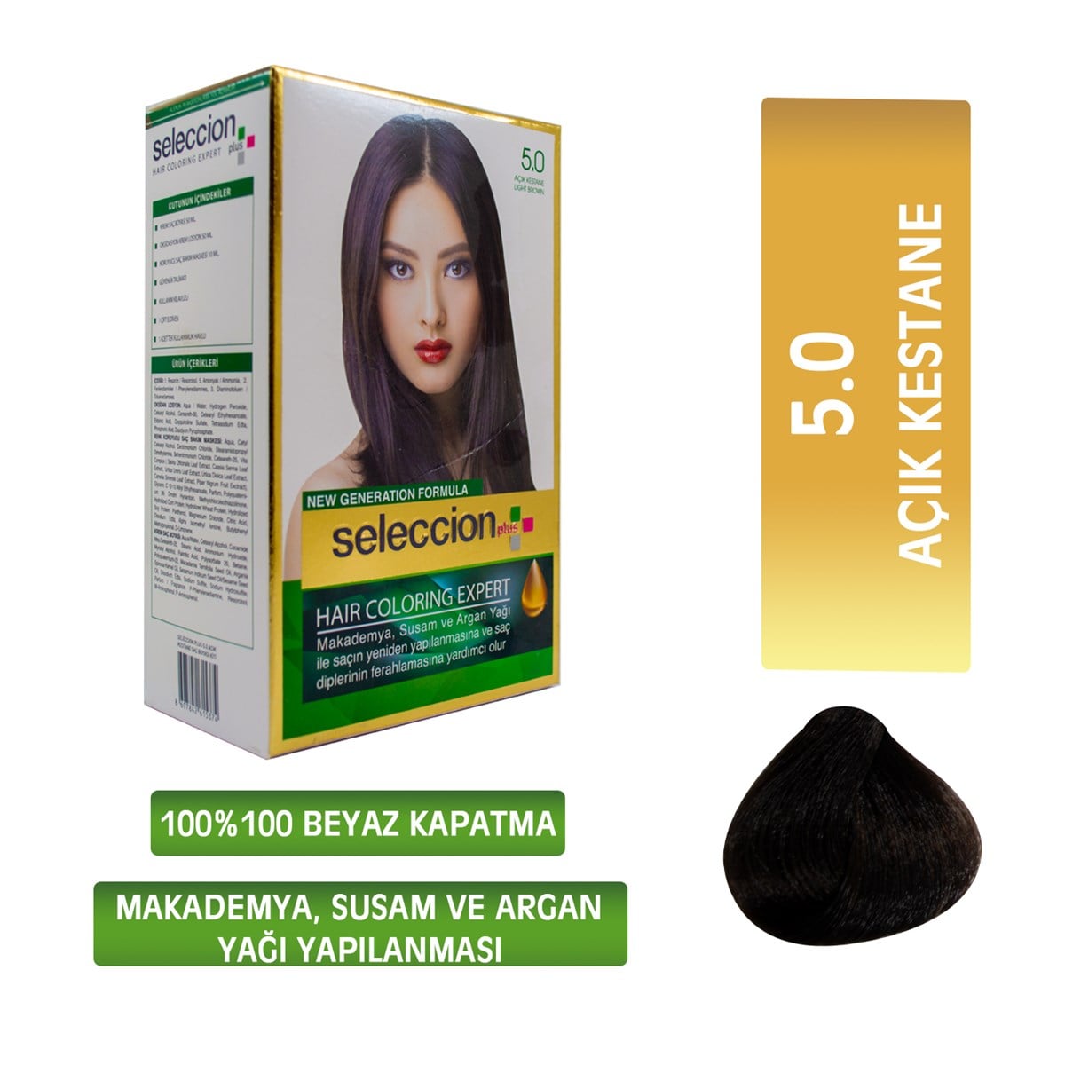 Seleccıon PlusSeleccion Plus Set Boya 5.0 Açık Kestane