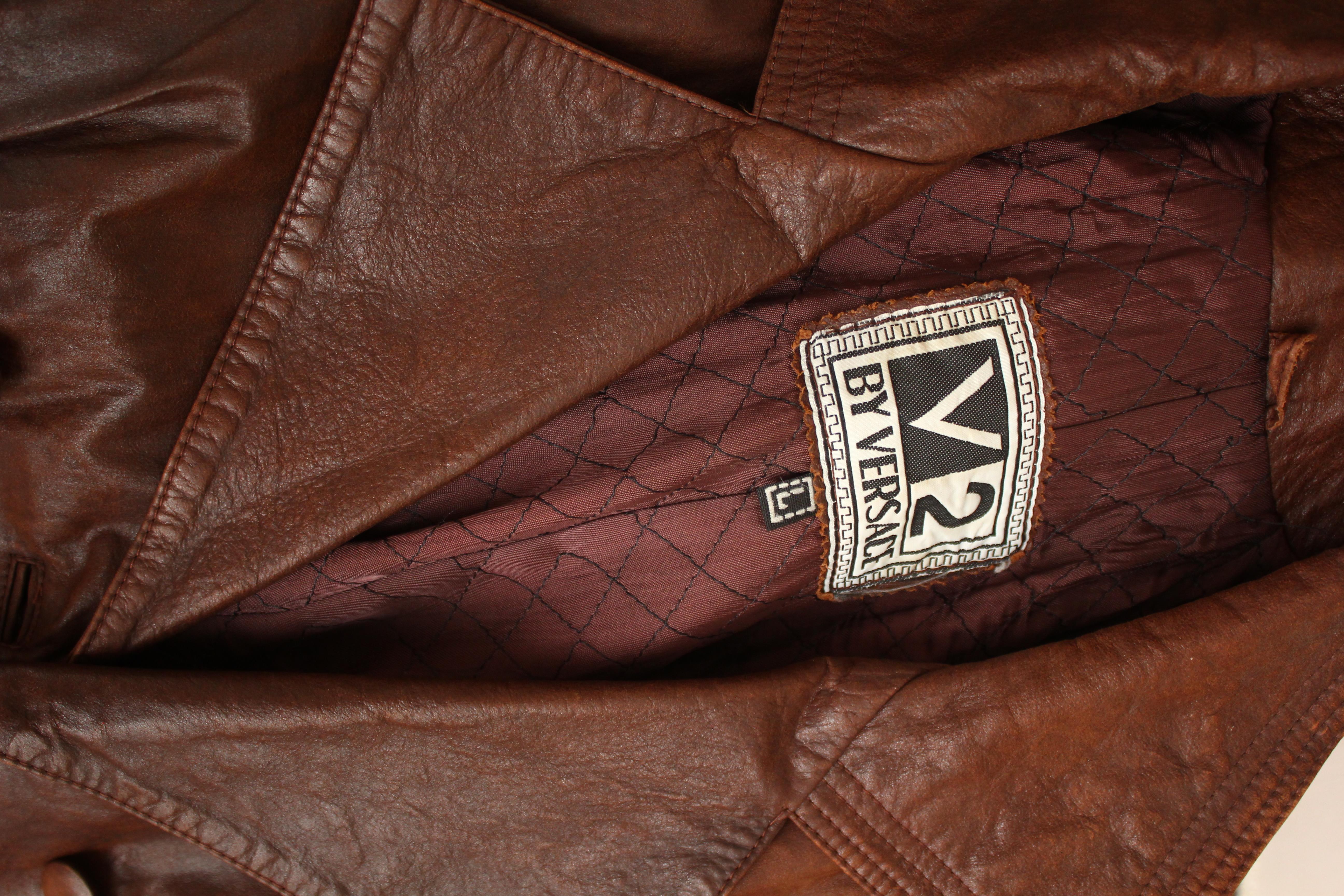 Gianni Versace & Ermenegildo Zegna Tasarımı Versace Kapitone Astarlı Vintage Kaban