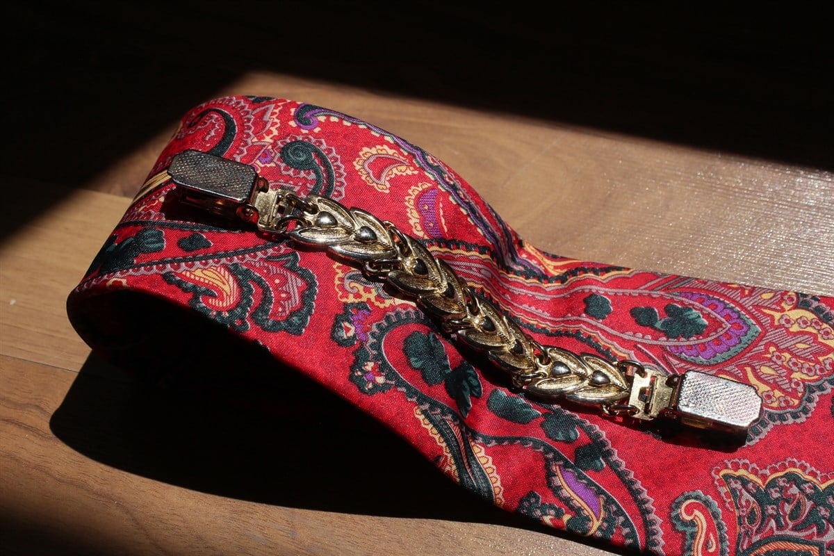 Pierre İn İtaly Paisley %100 Polyester Vintage Kravat