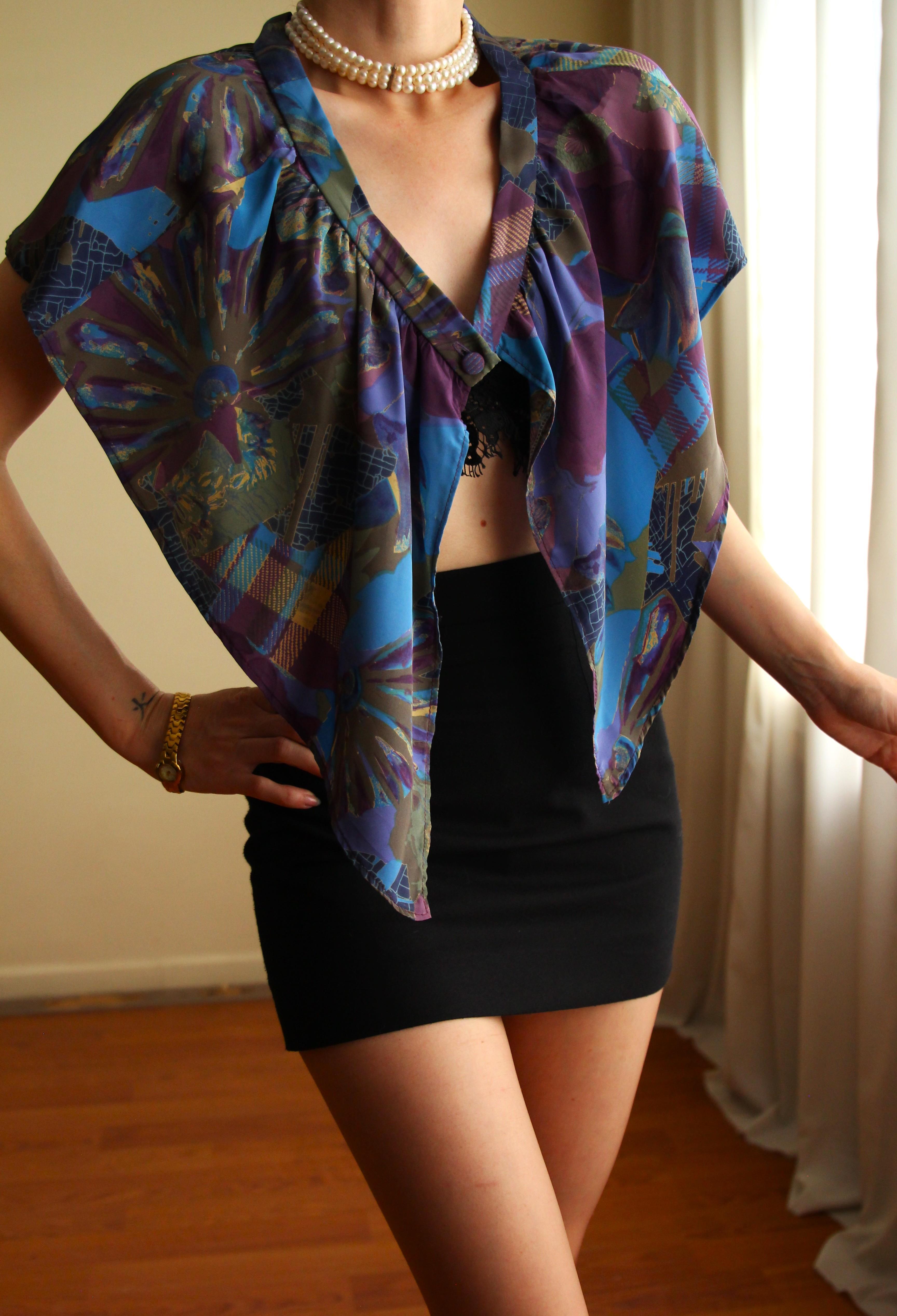 Vintage İpek Yakalık