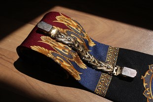 Cravatex Baroque Pattern İtalian Vintage Kravat