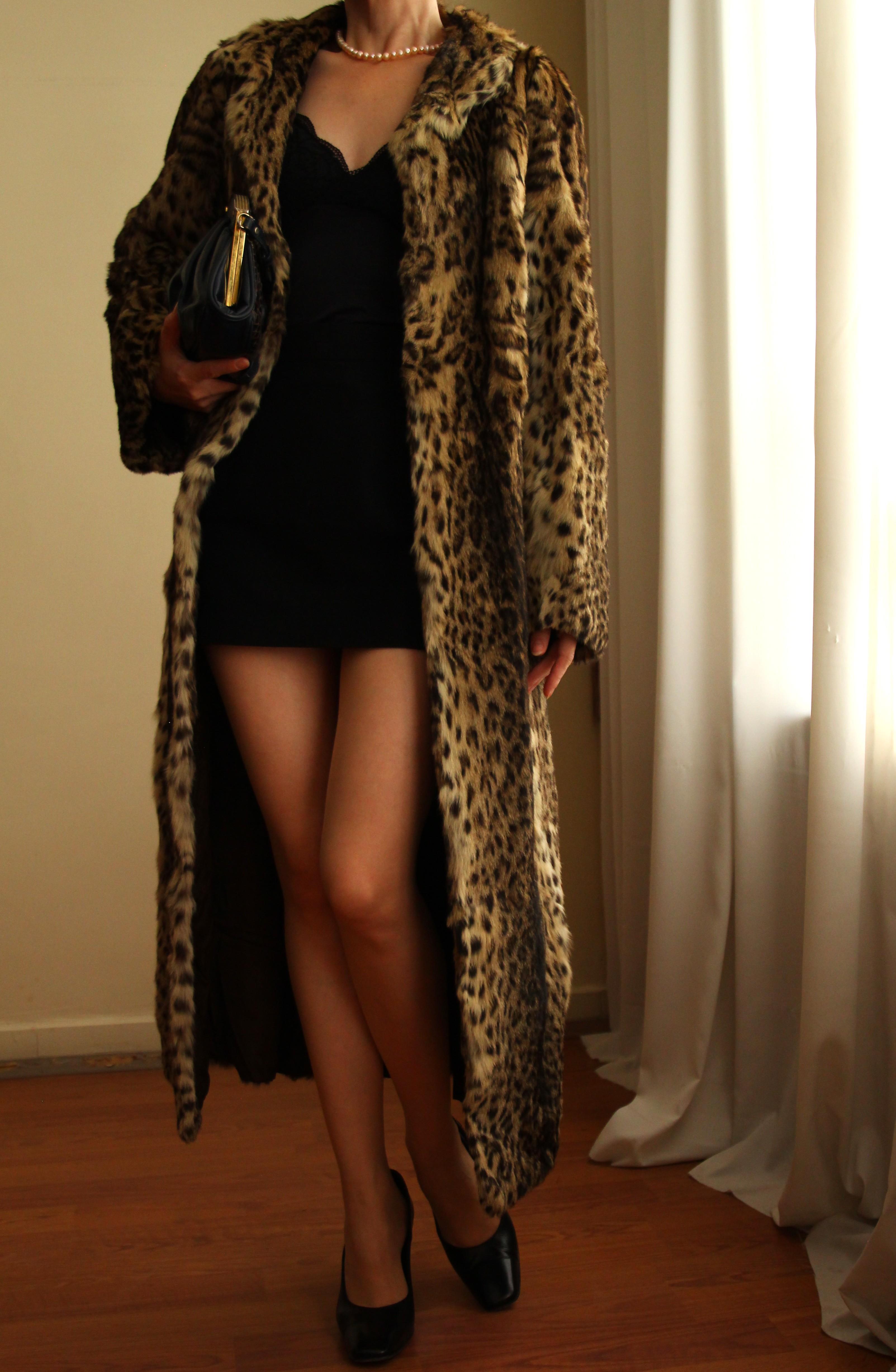 1980s Pelze Burkhardt Exclusive Pelze Augsburg Tailored Original Leopard Fur