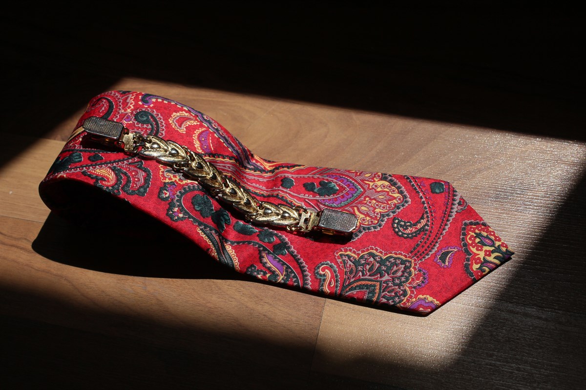 Pierre İn İtaly Paisley %100 Polyester Vintage Kravat