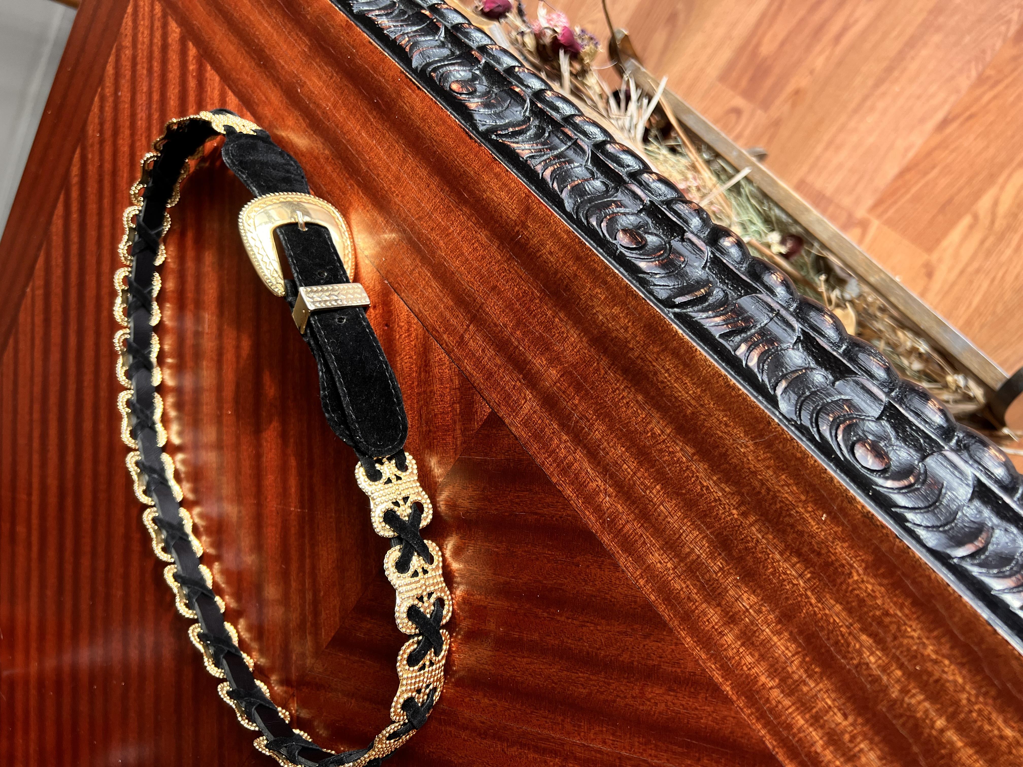 Vintage Antique Hakiki Deri Handmade Kemer