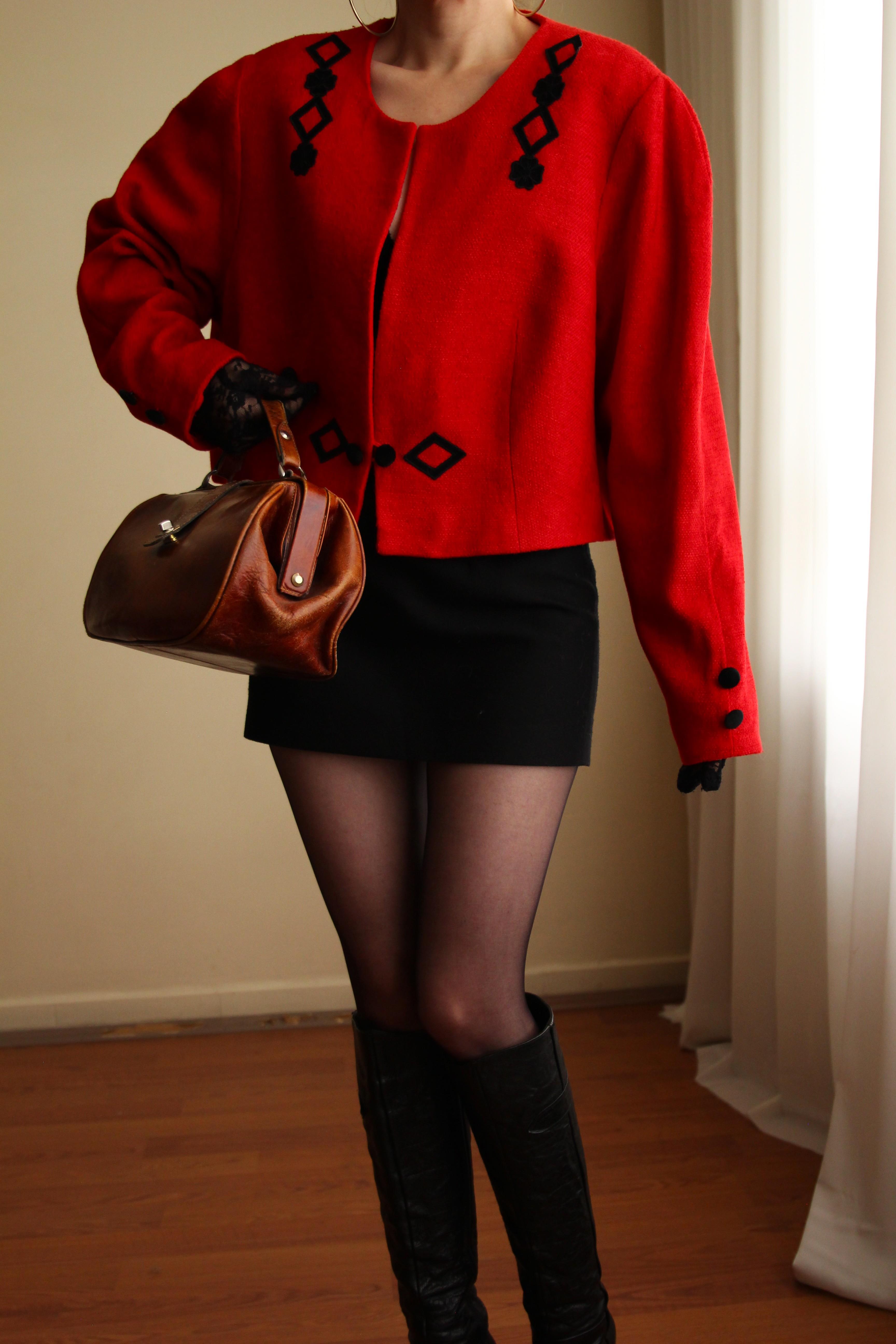 Vintage Crop Ceket