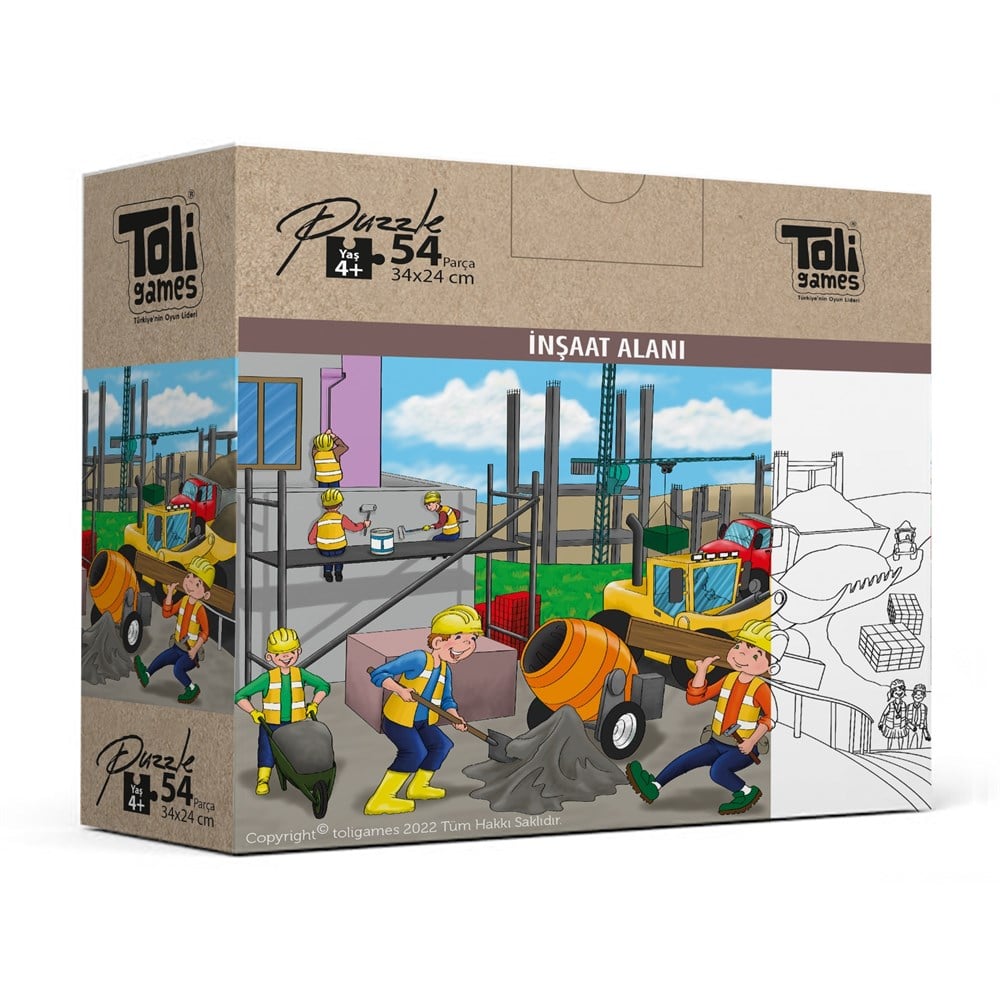 İnşaat Alanı - 54 Parça Puzzle