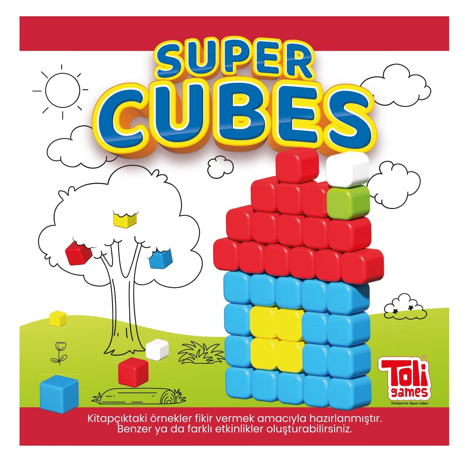 Super Cubes Renkli Eğitici Küpler