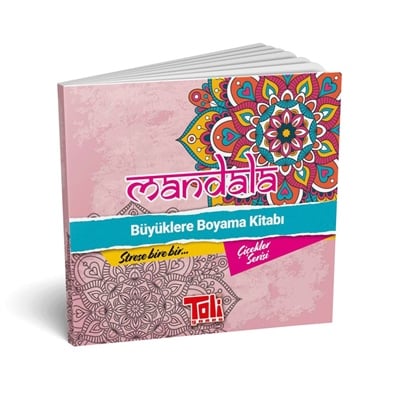 Mandala Boyama Kitabı - Çiçekler Serisi