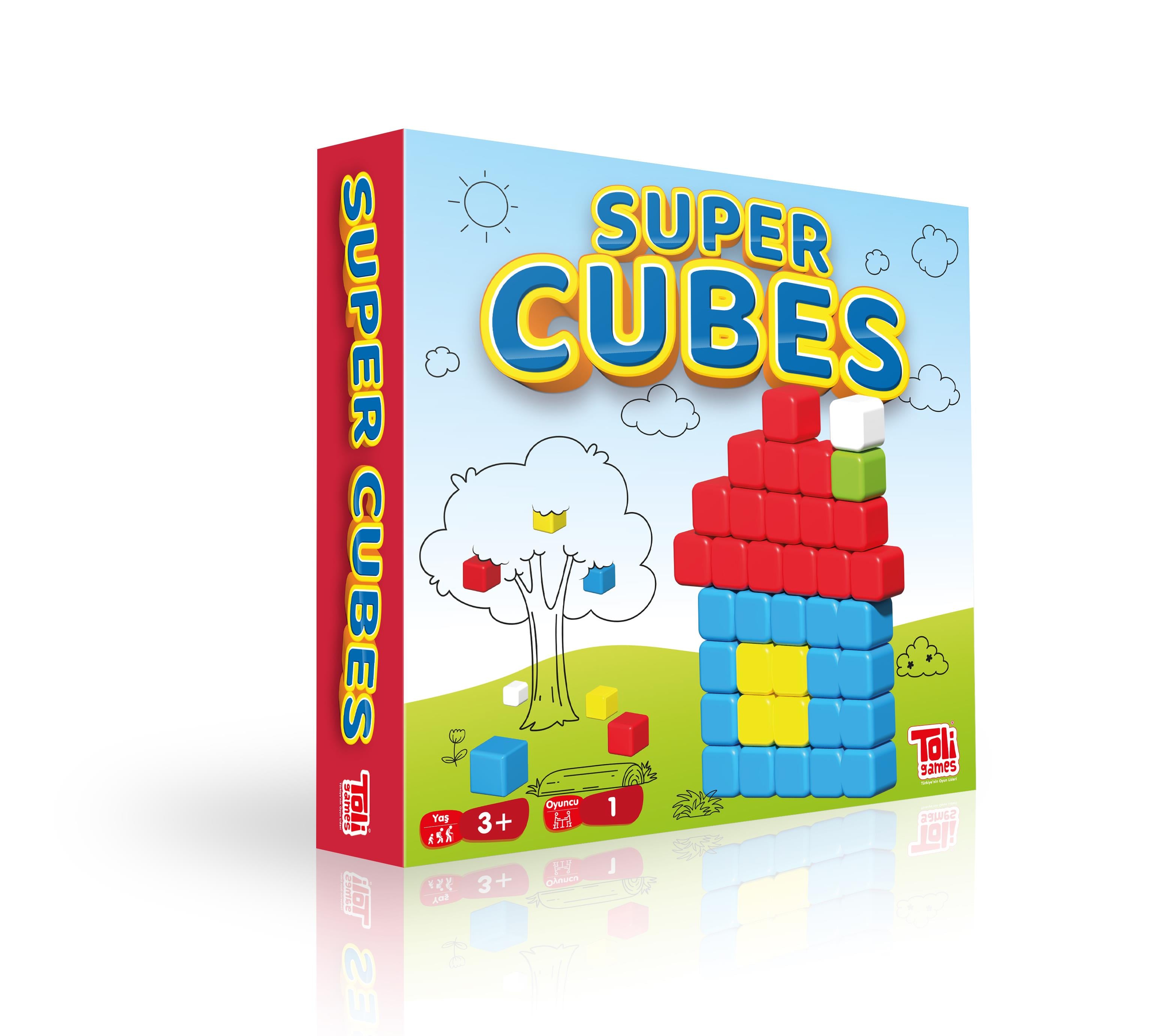 Super Cubes Renkli Eğitici Küpler