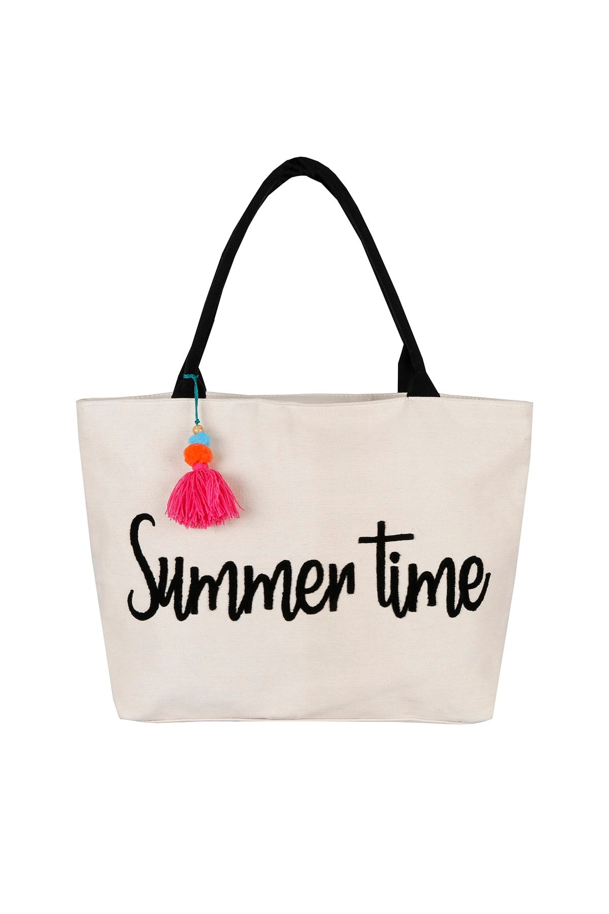 Krem Summer Time Plaj Çantası