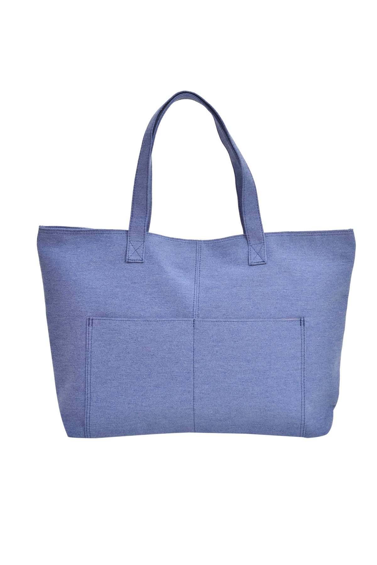 Lacivert Büyük Boy Çok Amaçlı Shopper Tote Çanta