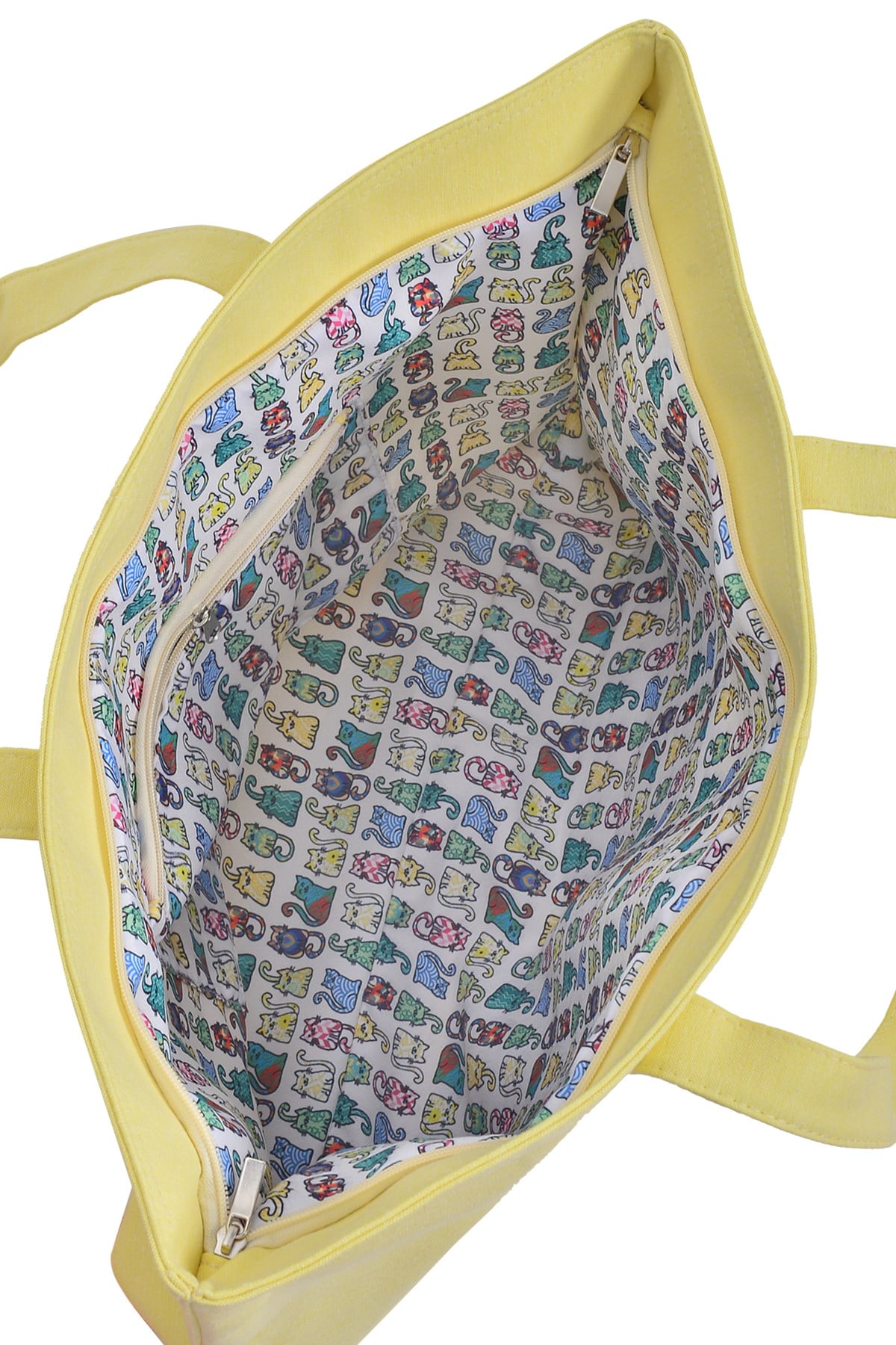 Sarı Büyük Boy Çok Amaçlı Shopper Tote Çanta