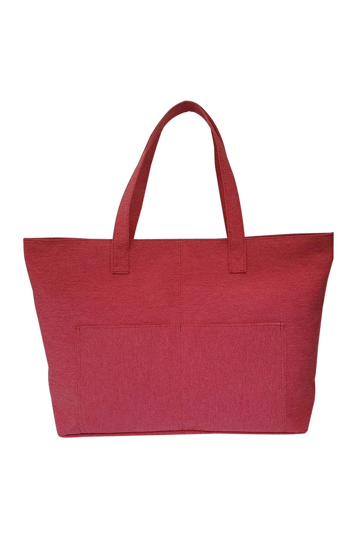 Vişne Kırmızı Büyük Boy Çok Amaçlı Shopper Tote Çanta