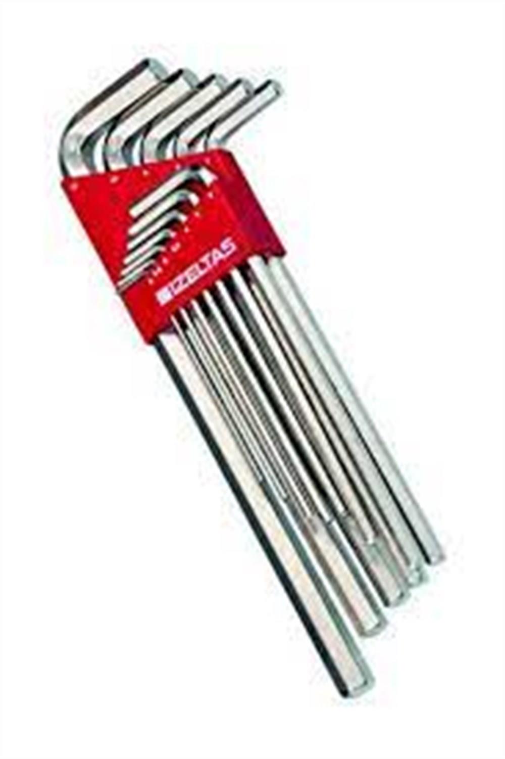 İZELTAŞHırdavat Malzemeleri İzeltaş Allen Takım Altı Köşe  Uzun 12 Li