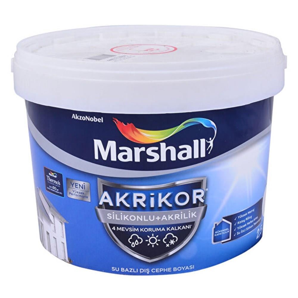 MARSHALLDış Cephe Marshall Akrikor Silikonlu Akrilik Bm Baz 15 Lt.