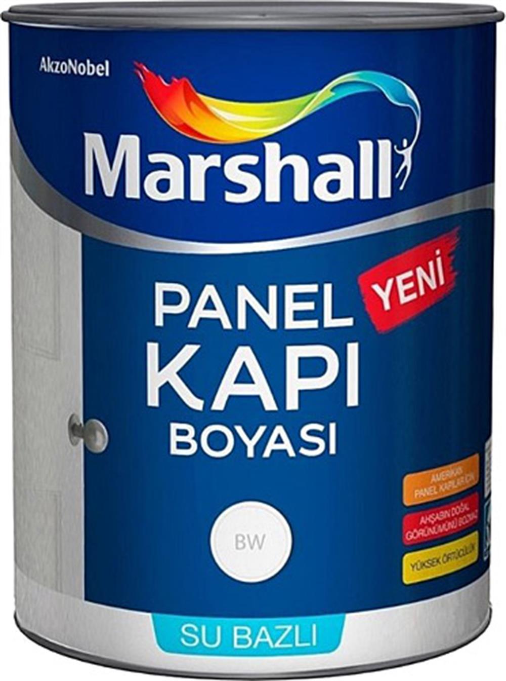 MARSHALLDış Cephe Marshall Panel Kapı Boyası Beyaz 2.5 Lt.