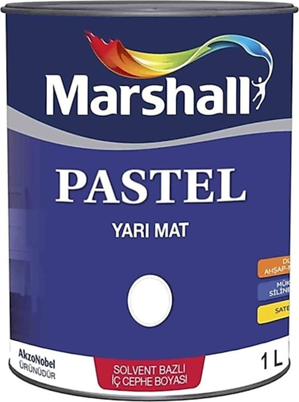 MARSHALLDekorasyon Gereçleri Marshall Pastel Yarı Mat Bc Baz 1 Lt.