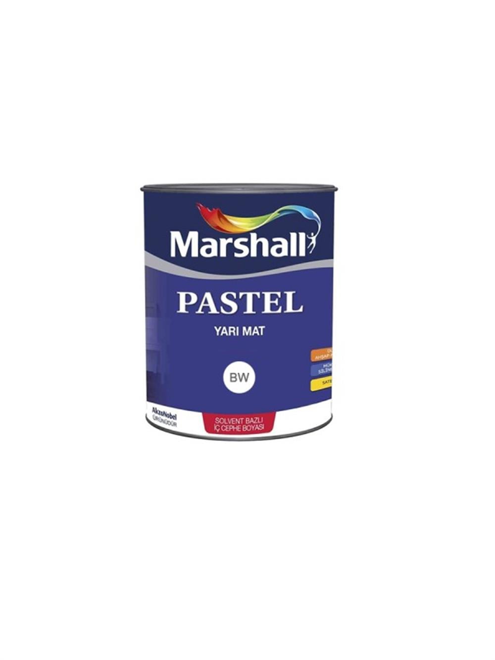 MARSHALLDekorasyon Gereçleri Marshall Pastel Yarı Mat Bw Baz 2.5 Lt.