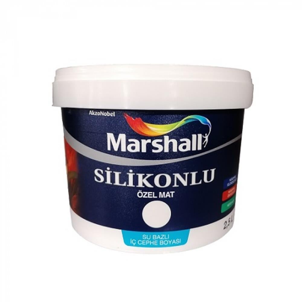 MARSHALLİç Cephe Marshall Silikonlu Mat Bw Baz 2.5 Lt.