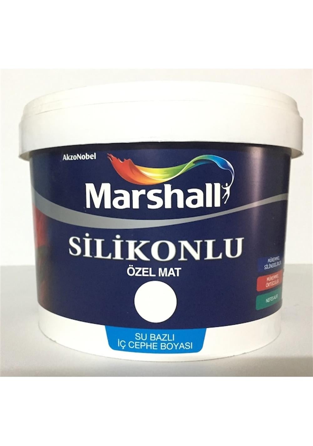 MARSHALLİç Cephe Marshall Silikonlu Özel Mat Bm Baz 1 Lt.