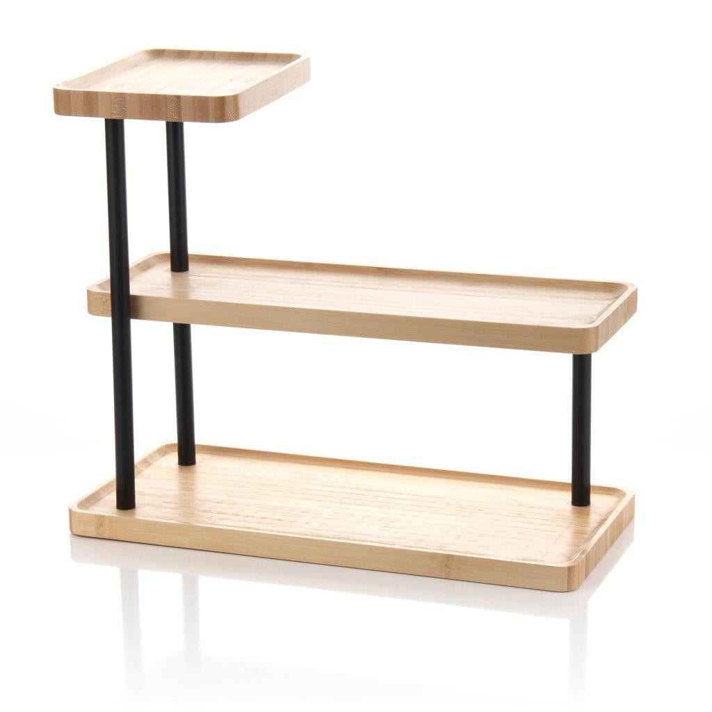MienEv Gereçleri 3 Katlı Bambu Stand