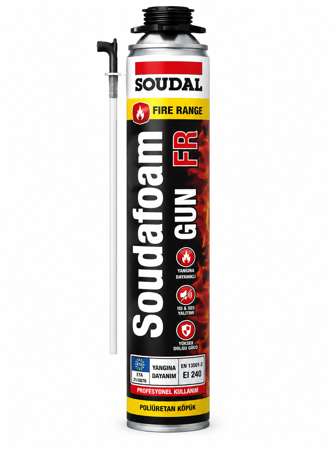 Soudal Soudafoam FR Yangına Dayanıklı Poliüretan Köpük 750 Ml