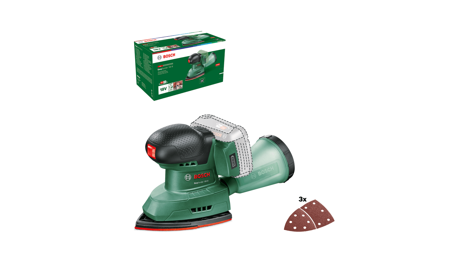 Bosch EasySander 18V-8 Akülü Zımpara Solo Ahşap ve Yüzey Zımparalama Makinesi | Blokym Yapı Market