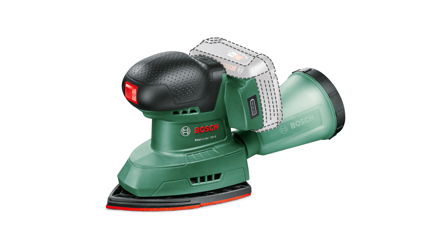 BOSCHBOSCH Bosch EasySander 18V-8 Akülü Zımpara (Solo)
