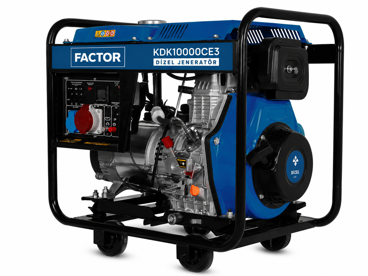 Factor KDK10000CE3 9.4 kVA Dizel Jeneratör Trifaze | Blok Yapı Market
