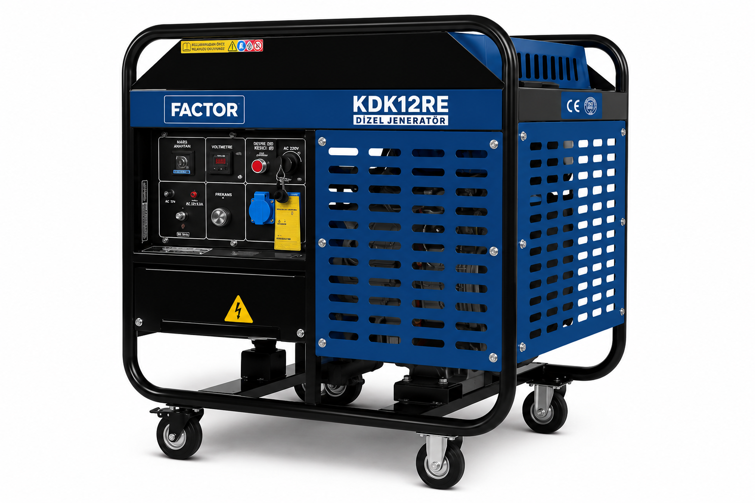 Factor KDK12RE 12 kVA Su Soğutmalı Monofaze Dizel Jeneratör | Blok Yapı Market