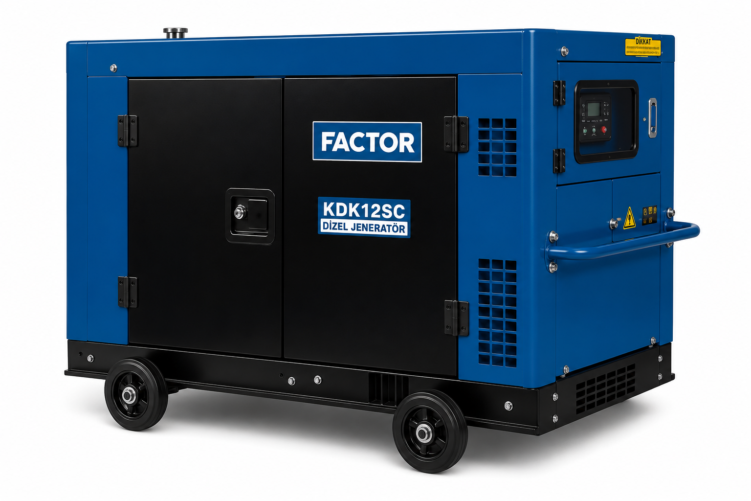 Factor KDK12SC 12 kVA Kabinli Monofaze Dizel Jeneratör | Blok Yapı Market