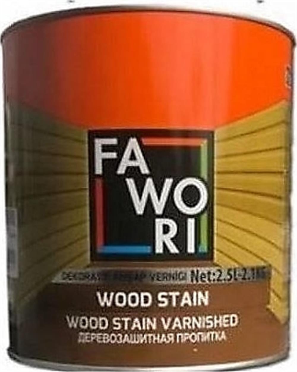 FAWORİVernik ve Koruyucu Boyalar Fawori Wood Stain Ahşap Verniği Şeffaf 2.5 Lt.