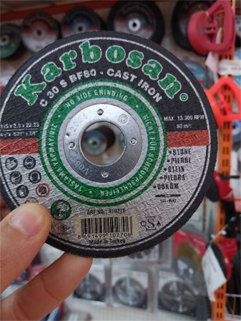 KARBOSANHırdavat Malzemeleri Karbosan Mermer Kesici 115X2.5X22.23