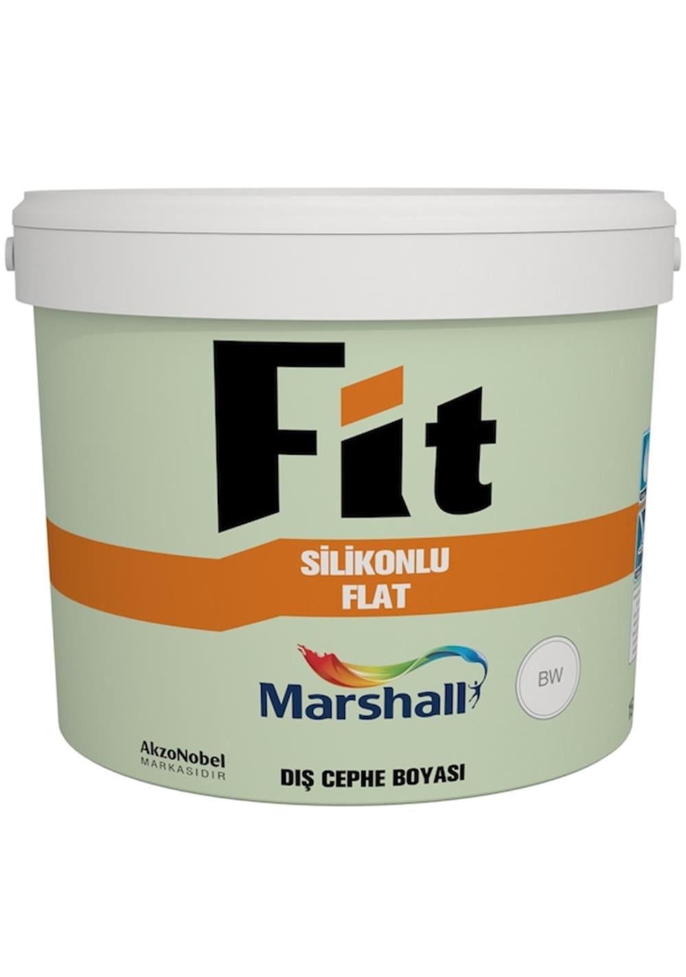 MARSHALLDış Cephe Marshall Fit Silikonlu Flat Dış Cephe Boyası Bw Baz 2.5 Lt