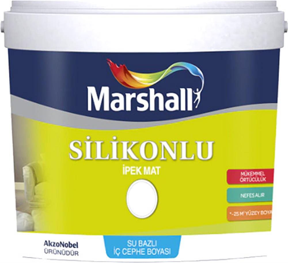 MARSHALLİç Cephe Marshall Maximum Silikonlu İpek Mat Bm Baz 15 Lt