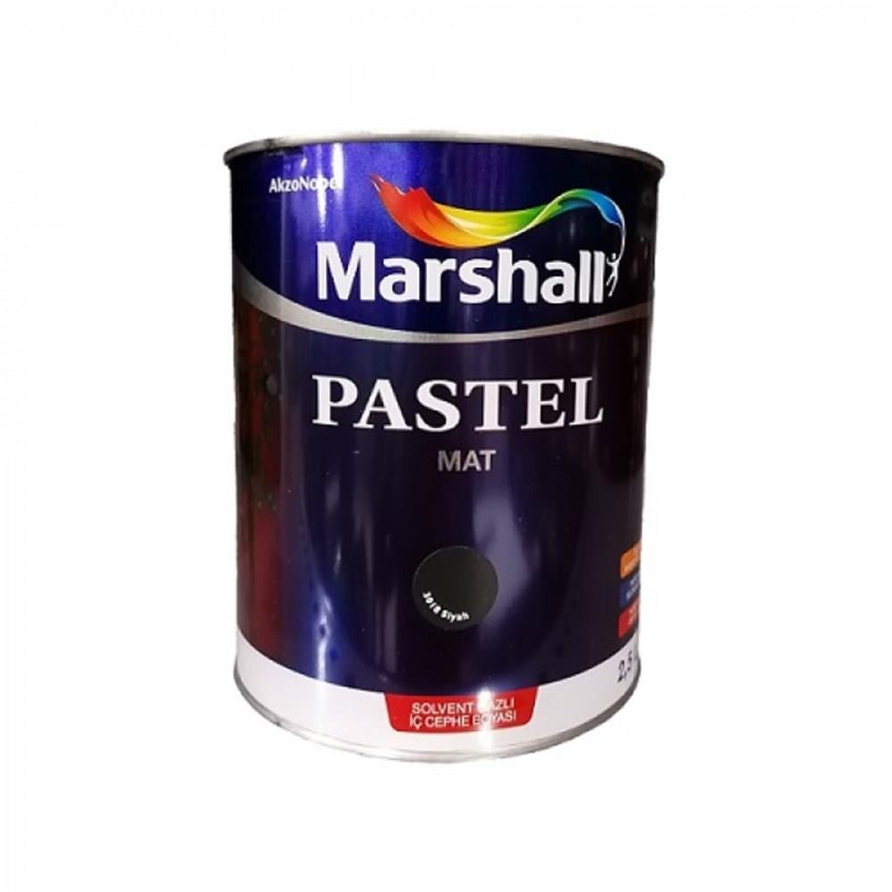 MARSHALLİç Cephe Marshall Pastel Mat Yağlı Boya Siyah 2.5 Lt