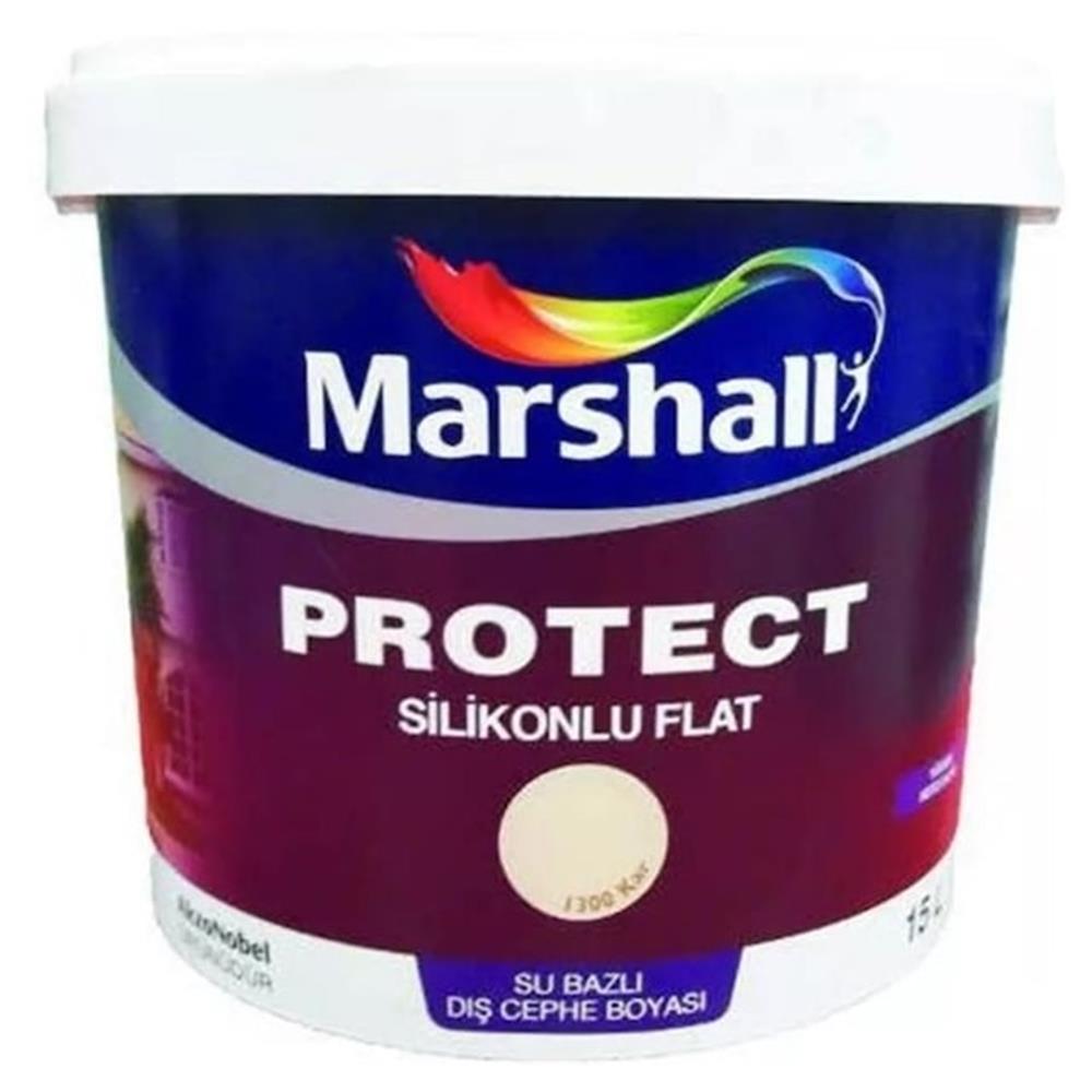 MARSHALLDış Cephe Marshall Protect Silikonlu Flat Bm Baz 15 Lt