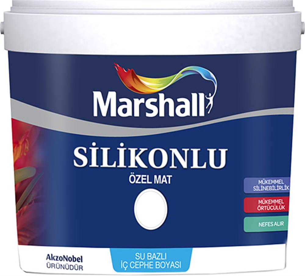 MARSHALLİç Cephe Marshall Silikonlu Özel Mat Bm Baz 7,5 Lt