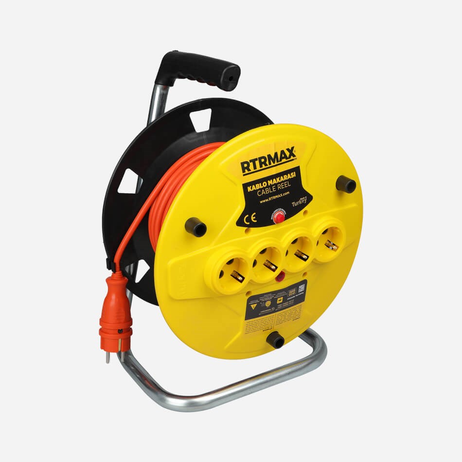 RTRMAXRTR Max Rtrmax Makaralı Uzatma Kablosu Açık Tip 3x1.5 Mm 20 Mt.
