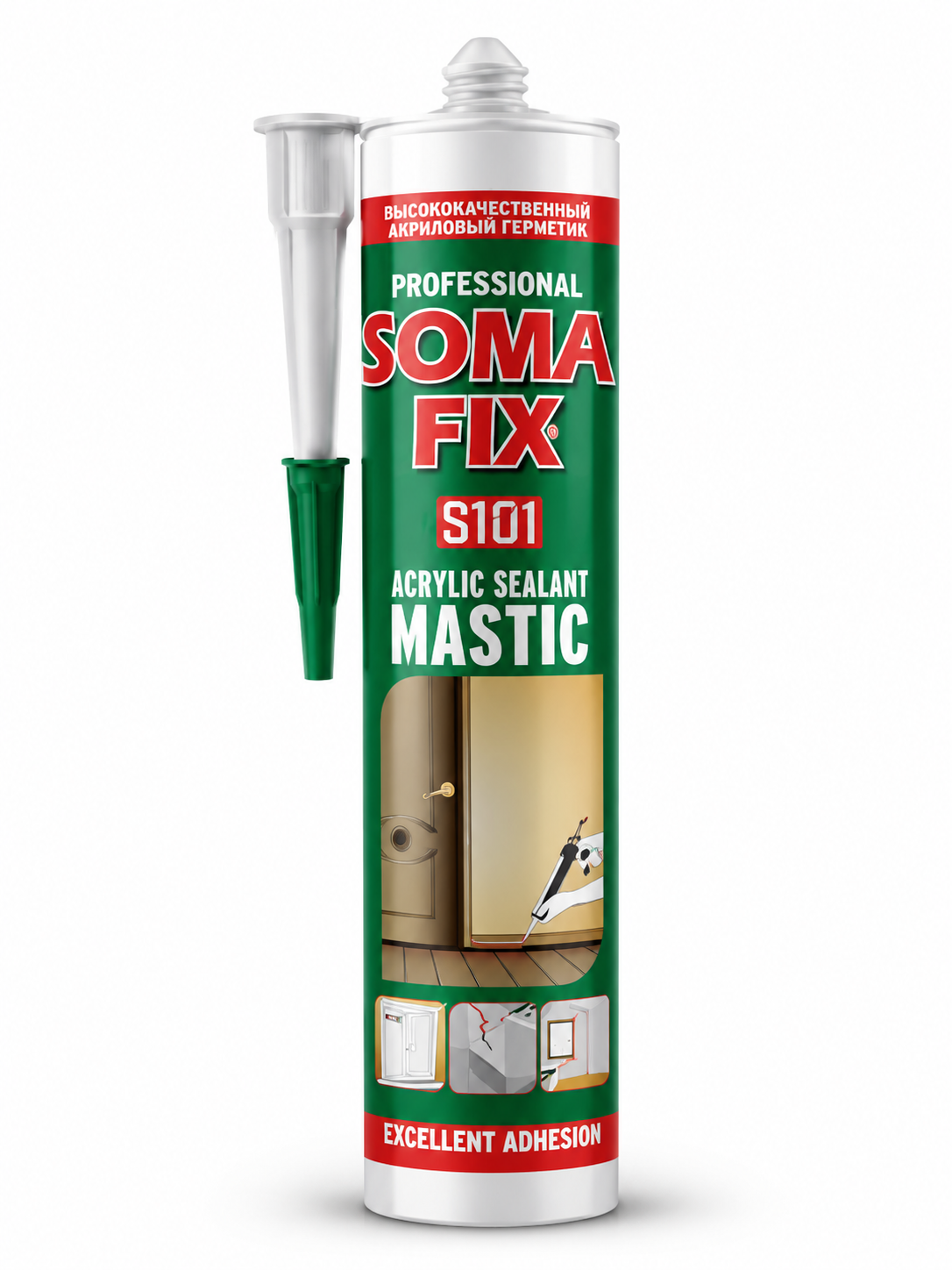 Somafix Akrilik Silikonize Mastik Bej 500 Gr | Blok Yapı Market