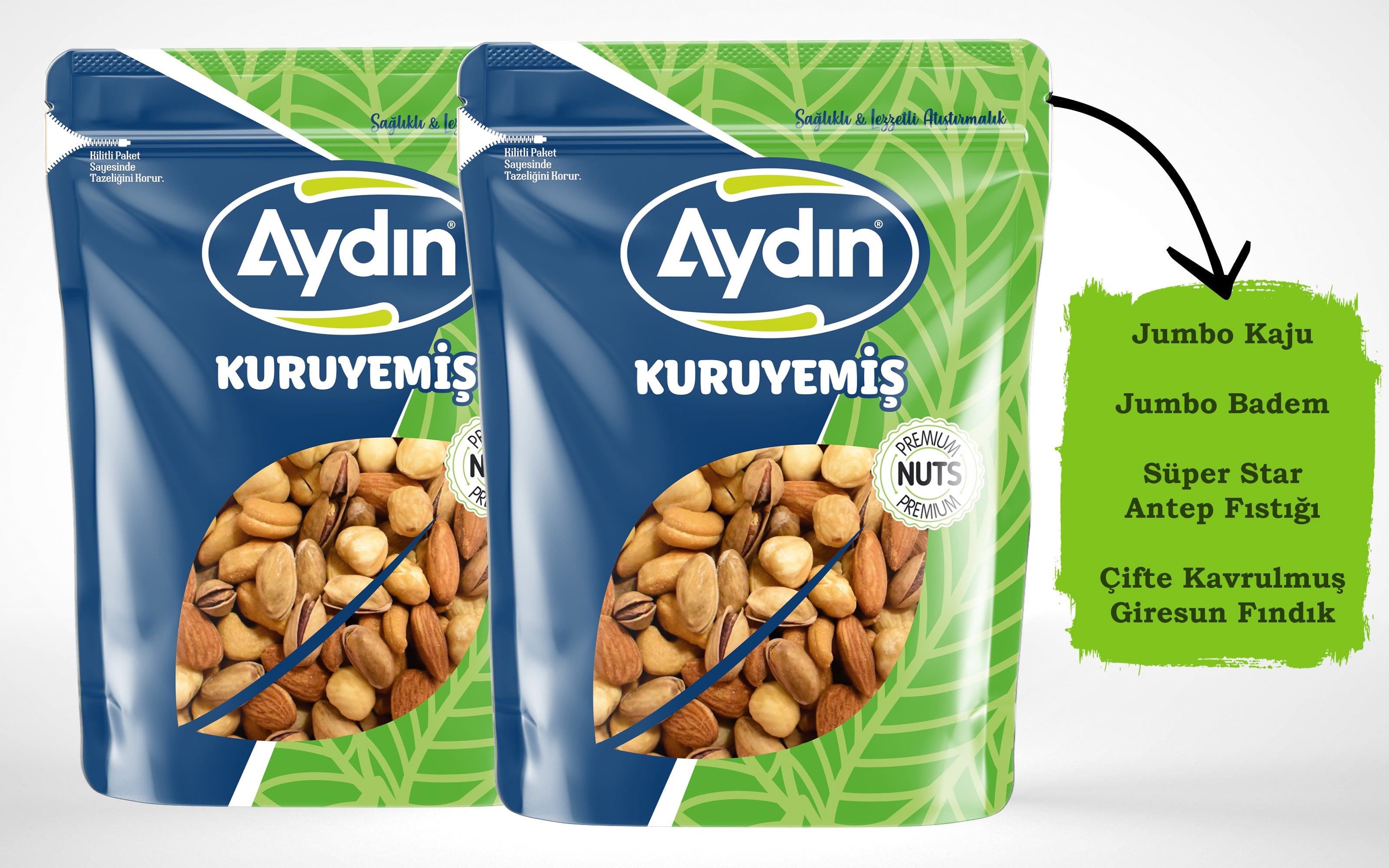 Premium Kavrulmuş Kuruyemiş Kokteyl 1000G