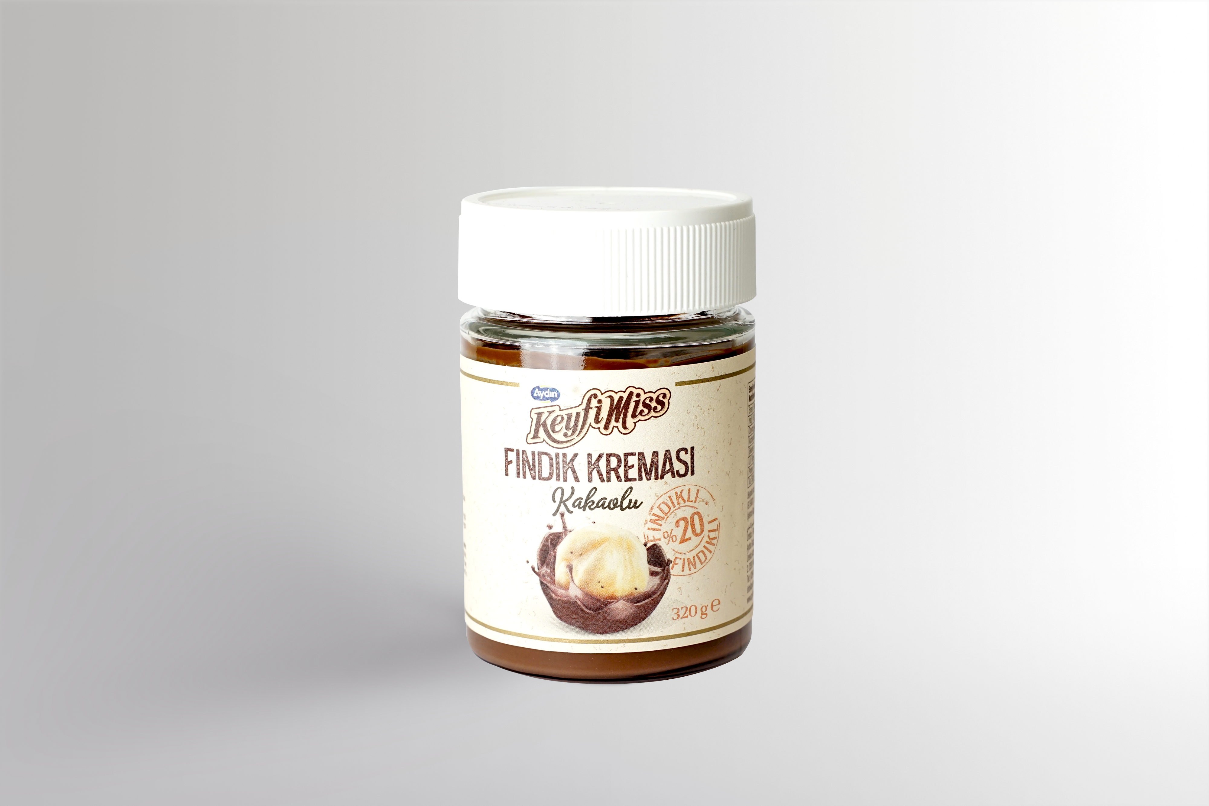 Aydın Kuruyemiş %20 Fındık Kreması Kakaolu 320 GR