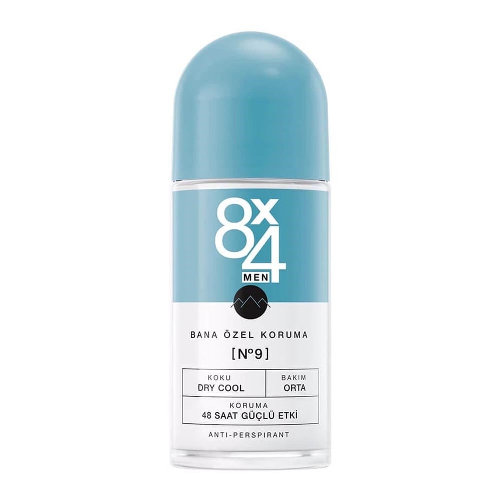 8x4 Deo Roll-on 50 Ml Y No 9 Erk Dry Cool