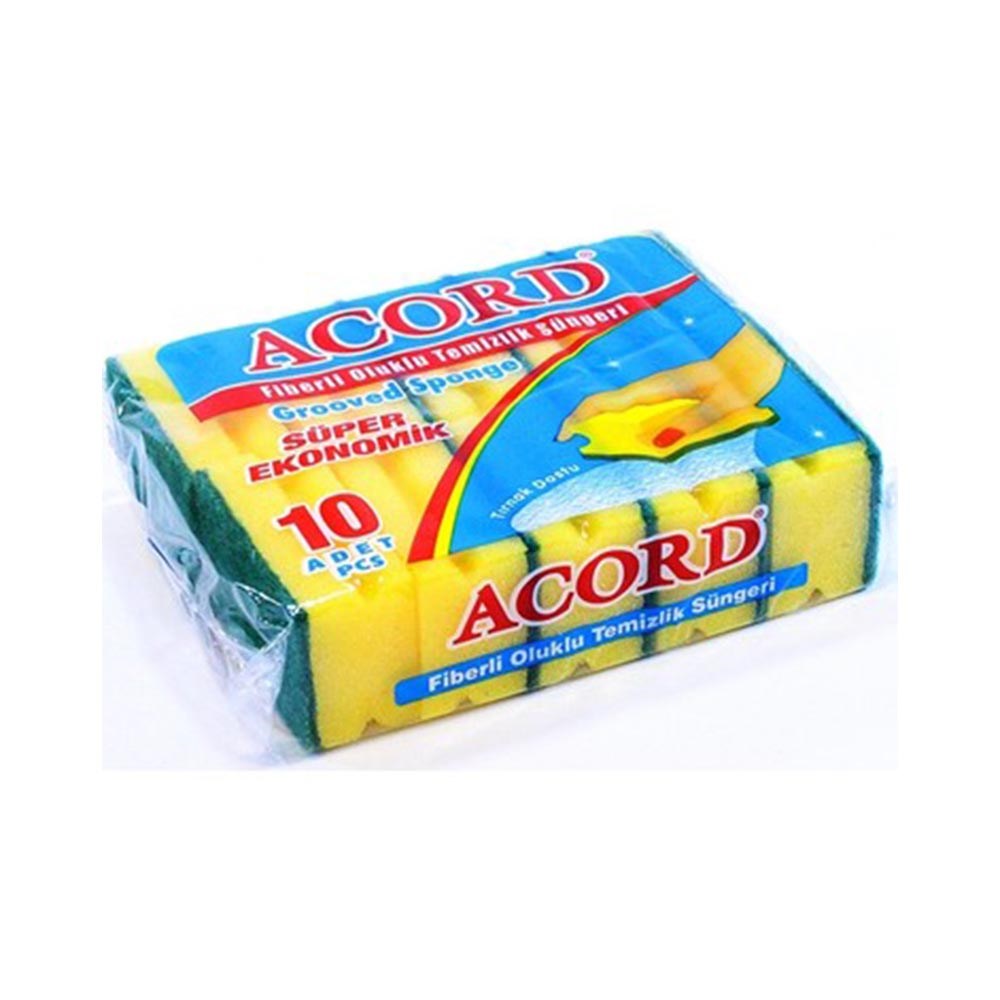 Acord Sünger 10'lu Oluklu Bg