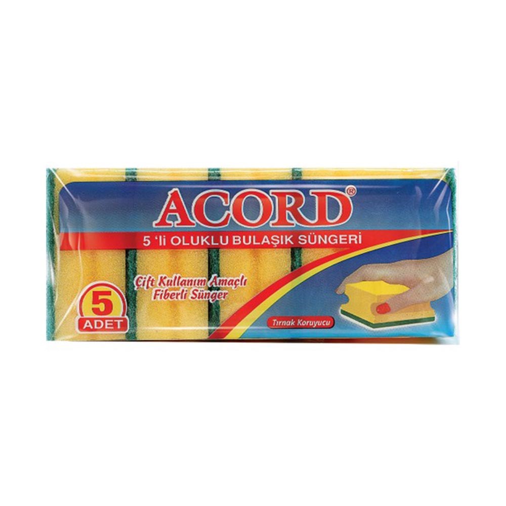 Acord Sünger 5'li Oluklu Bg