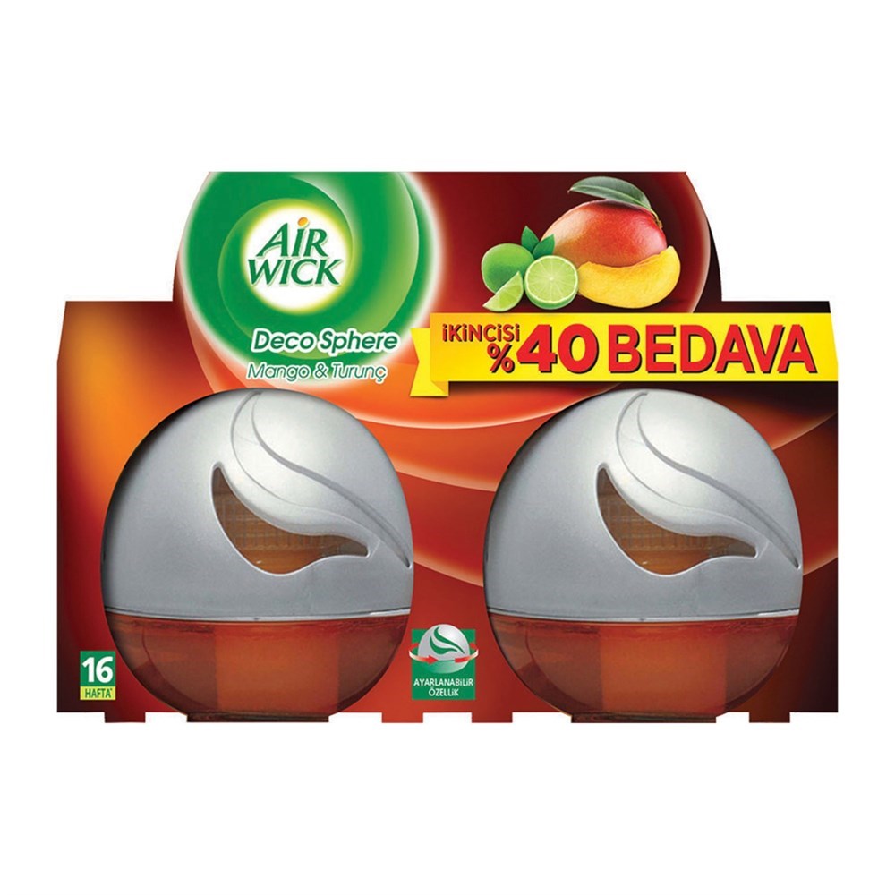Airwıck Decosphere 150 Ml 2'li Paket Mango