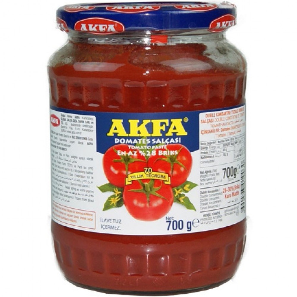 Akfa Domates Salçası 700 Gr Cam