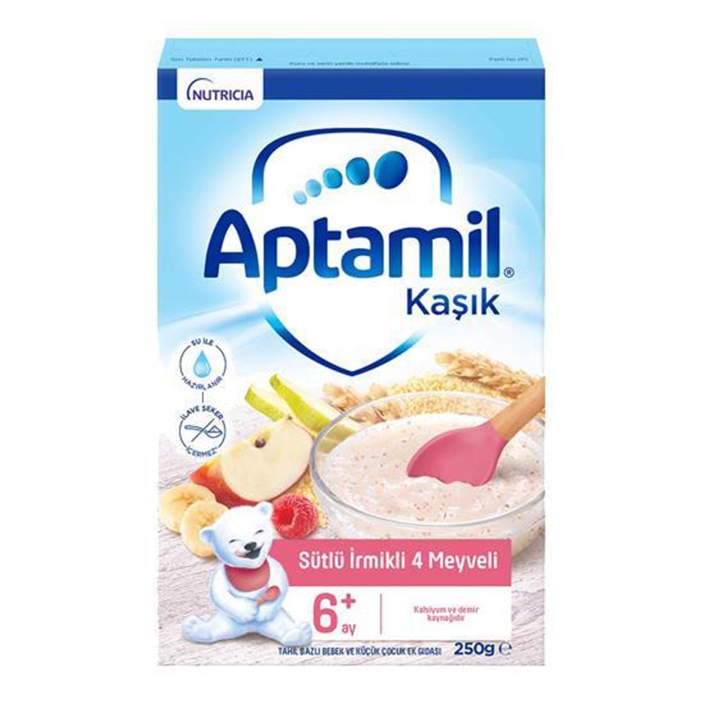 Aptamil 250 Gr Sütlü İrmikli 4 Meyveli